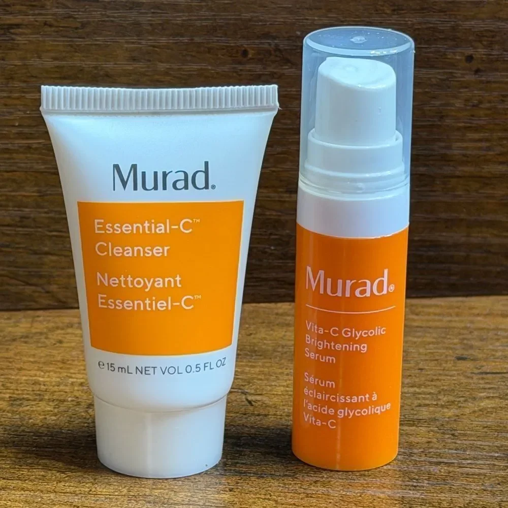 Murad Hydration and Brightening Serum Set - Orange, Pink, White